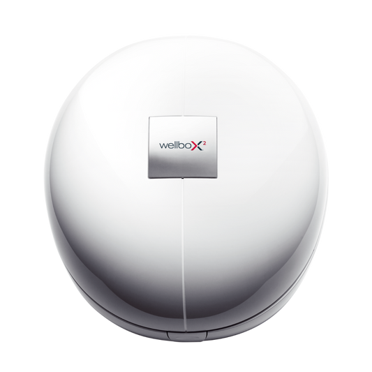 Appareil LPG Wellbox 2 fermer, vu du dessus, utilisé pour le massage minceur, remodelage corporel et soin beauté à domicile